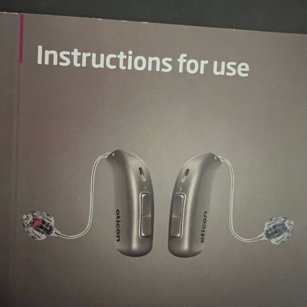 Lot of 2 Oticon More 1 MiniRite  RIE hearing aids complete system - Picture 5 of 11